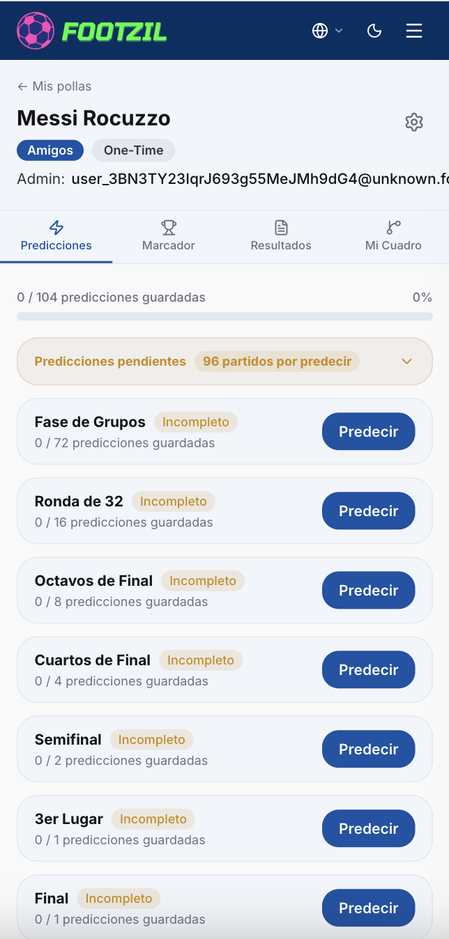 Confirmación de pago y redirección a la liga.
